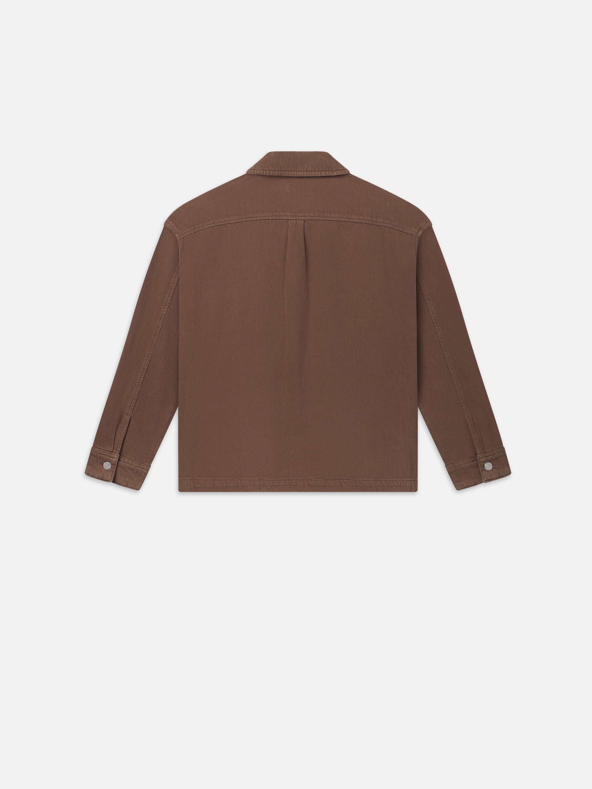 Relaxed Double Pocket Shirt in Taupe - 4