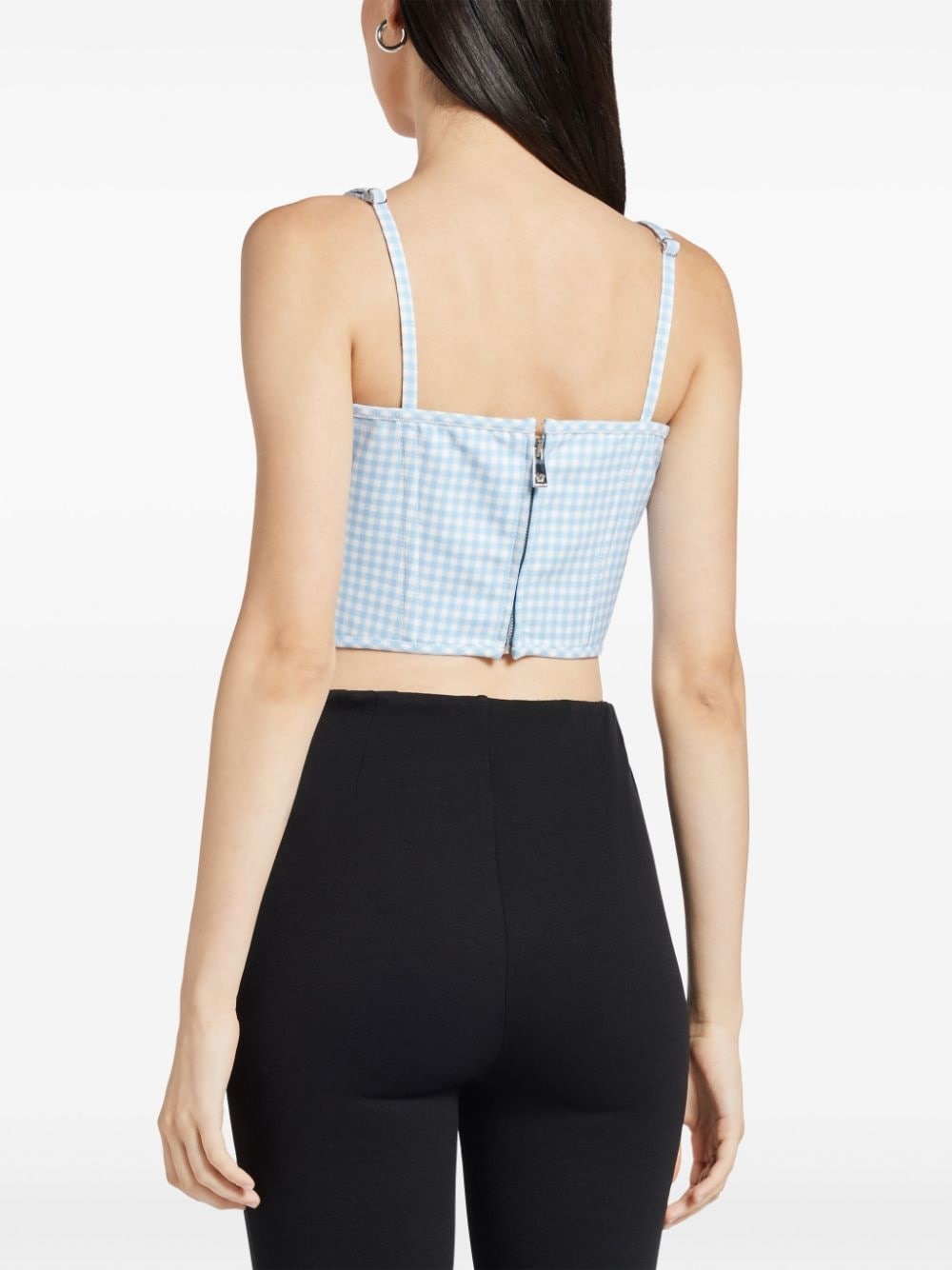 Medusa gingham corset top - 4