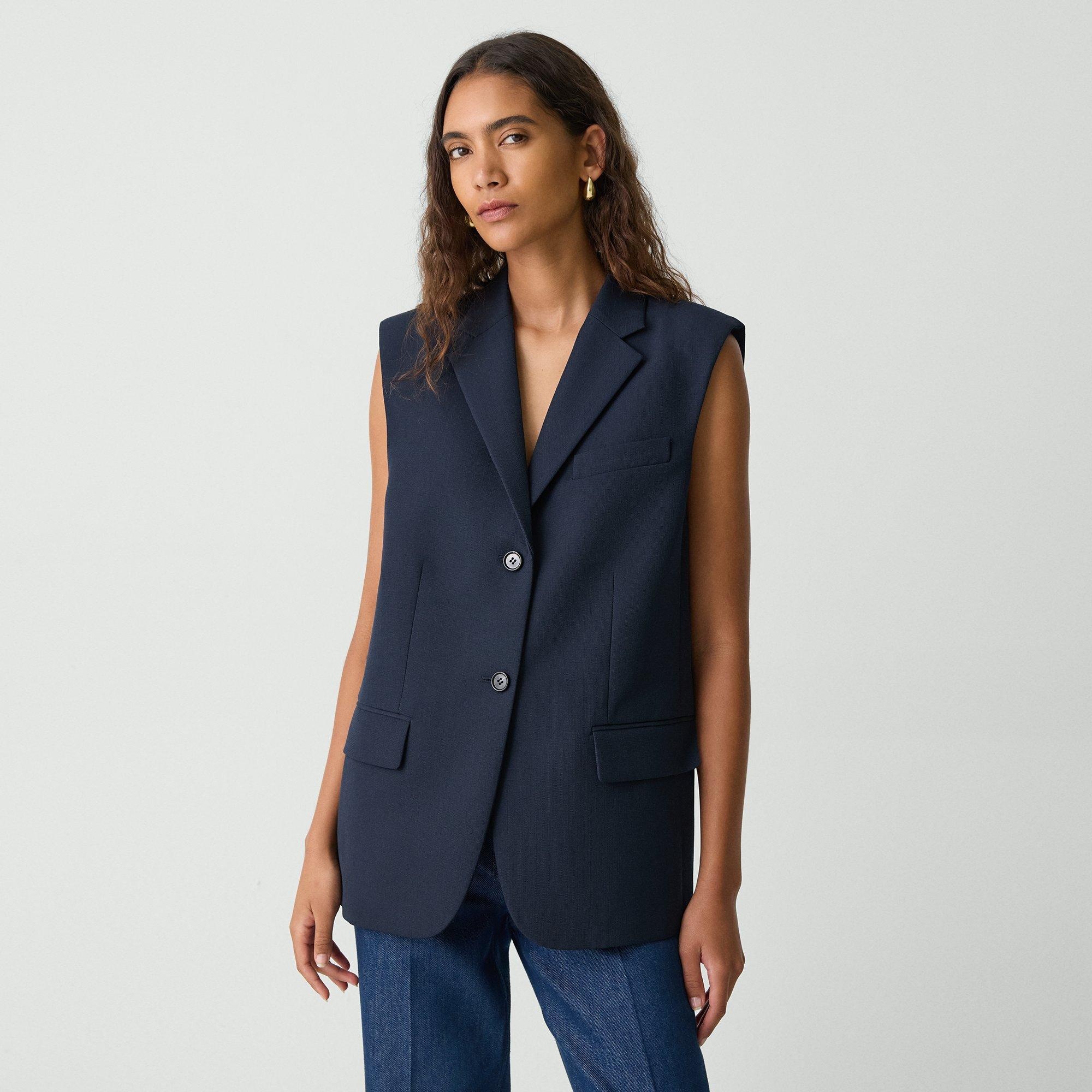Oversized Vest in Wool-Blend - 2