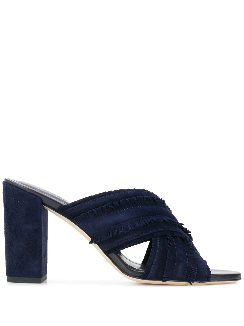 fringed suede sandals - 1