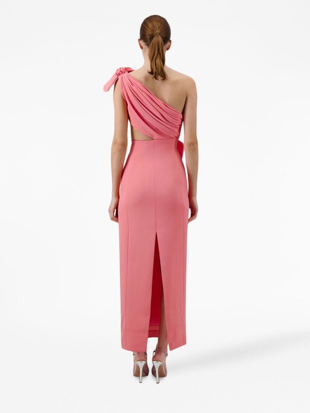 one-shoulder column gown - 4