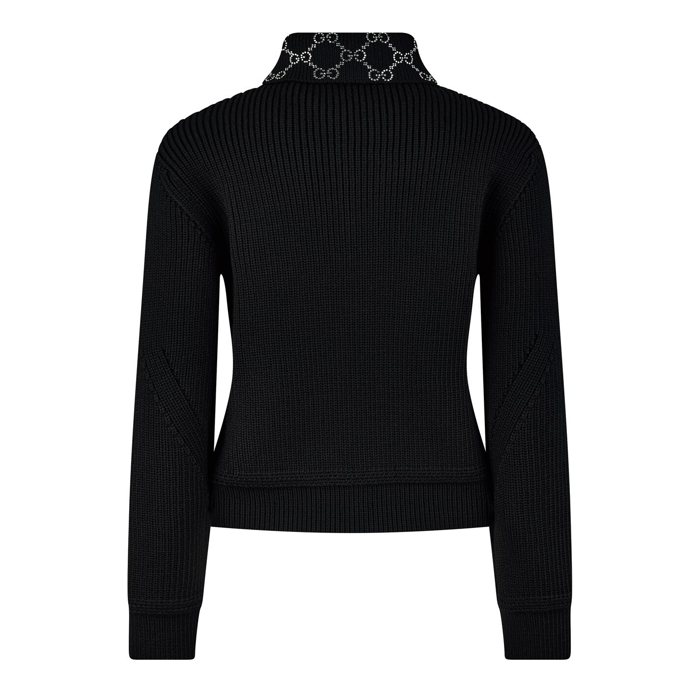 CRYSTAL GG KNITTED QUARTER ZIP - 2