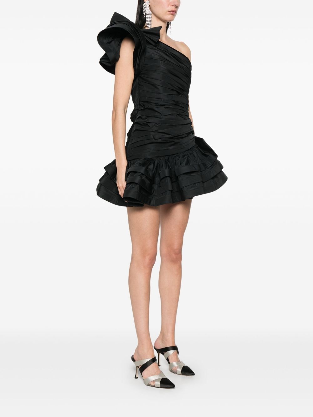tafetta mini dress - 3