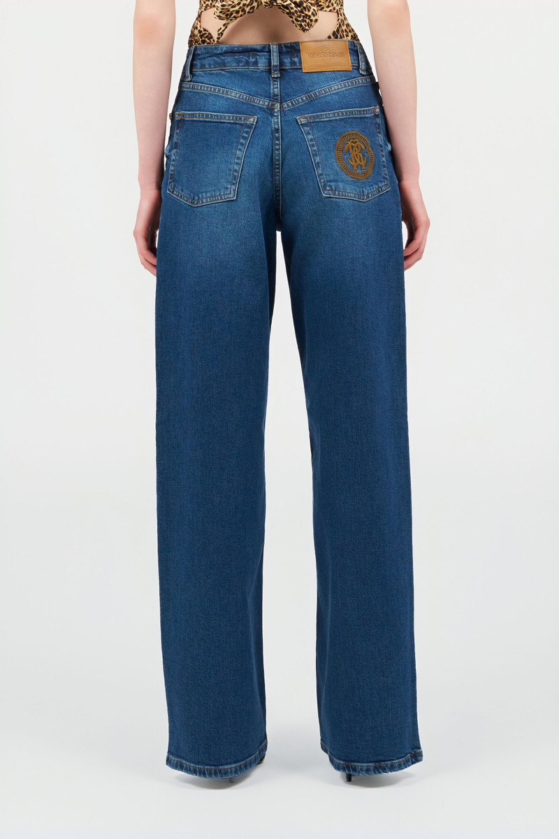 Blue Jeans Trousers with Monogram RC 4
