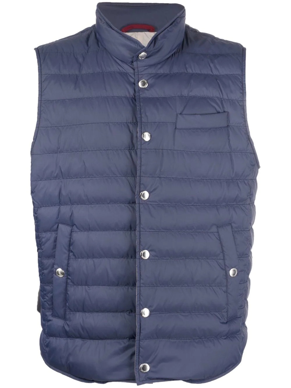 button-up padded gilet - 1