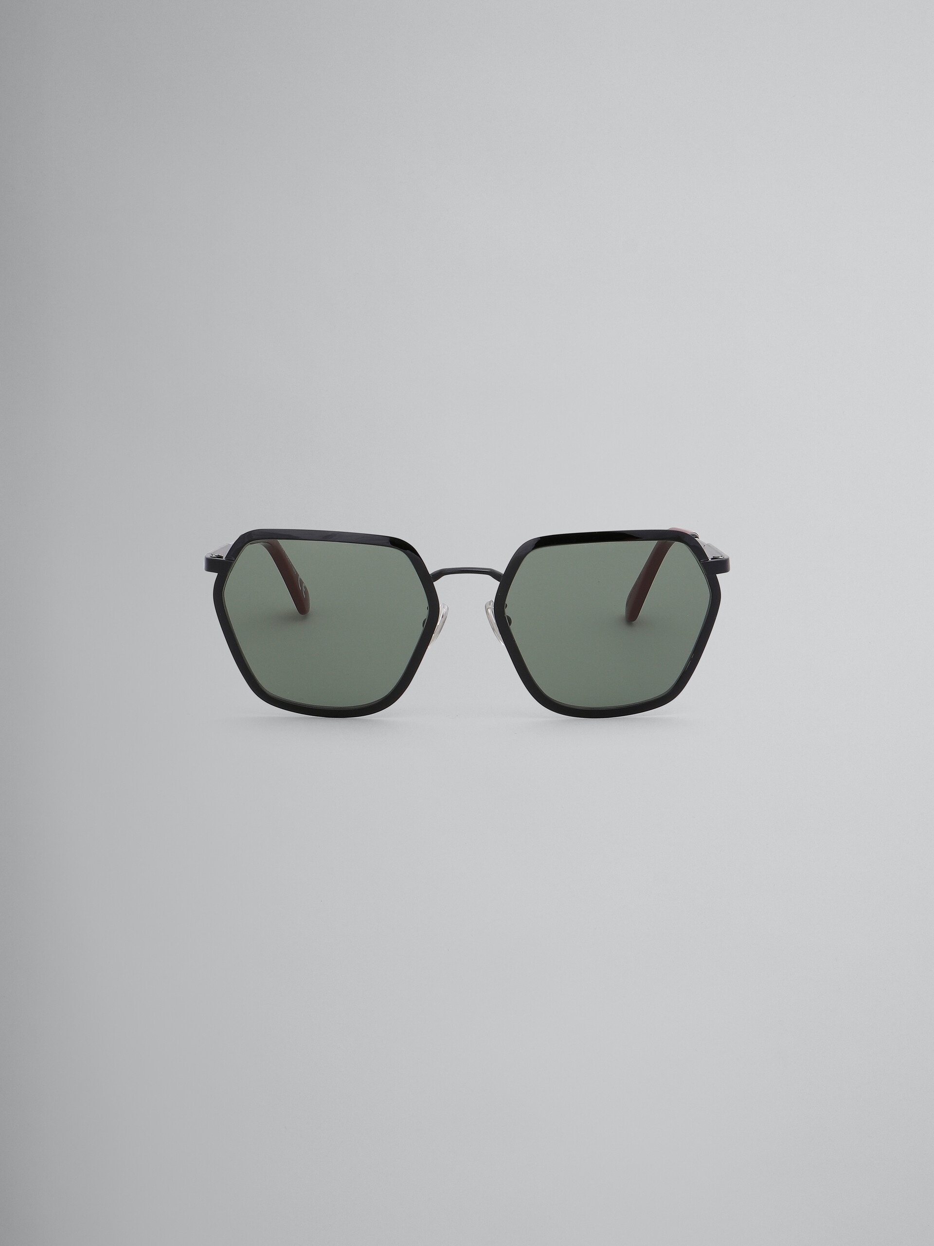 BLACK GREAT NOLLGWA MINE METAL SUNGLASSES - 1