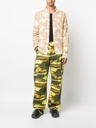 ERL graphic-print cargo trousers outlook