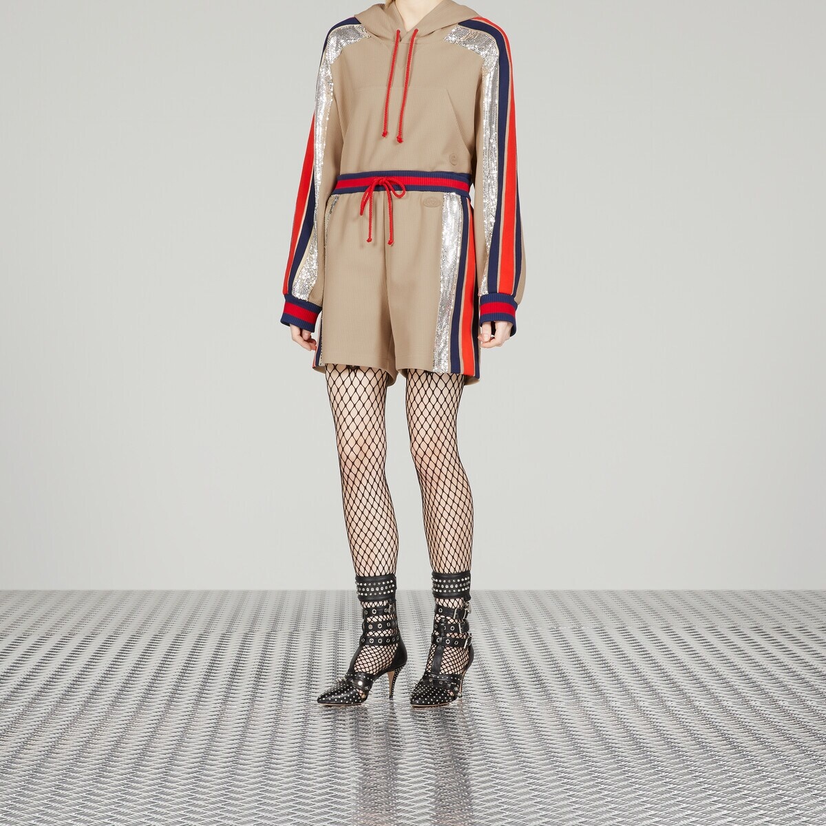 Jersey short with Web detail - 5