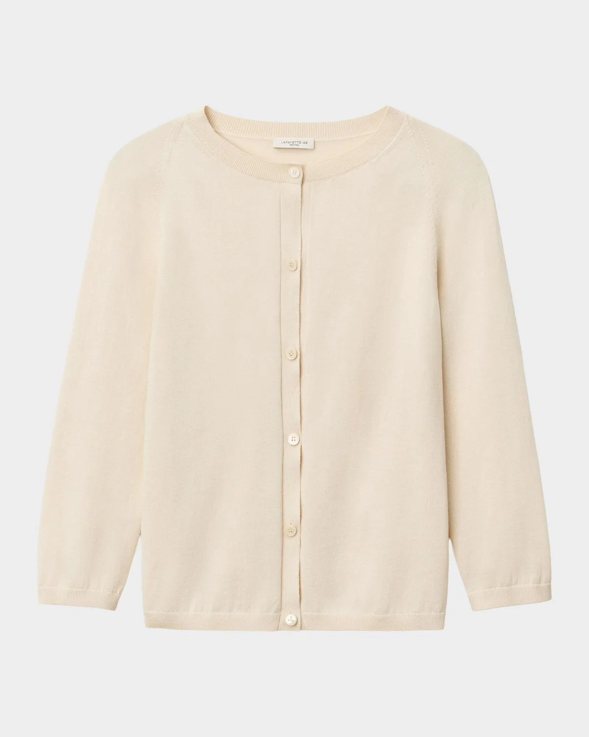 Cotton-Silk Knit Cardigan - 1