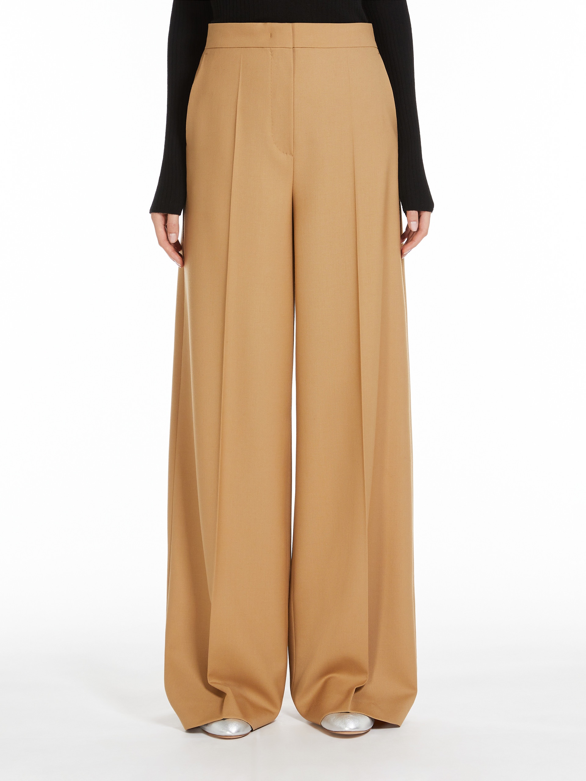 SENNA Wide-leg wool trousers - 3