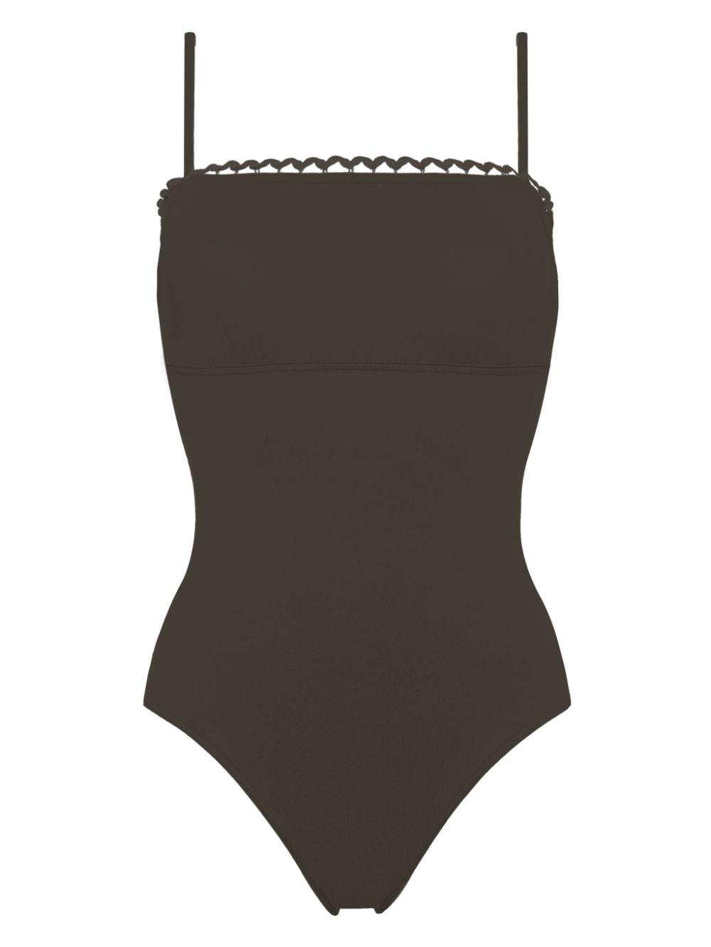 Night picot-trimmed swimsuit - 1