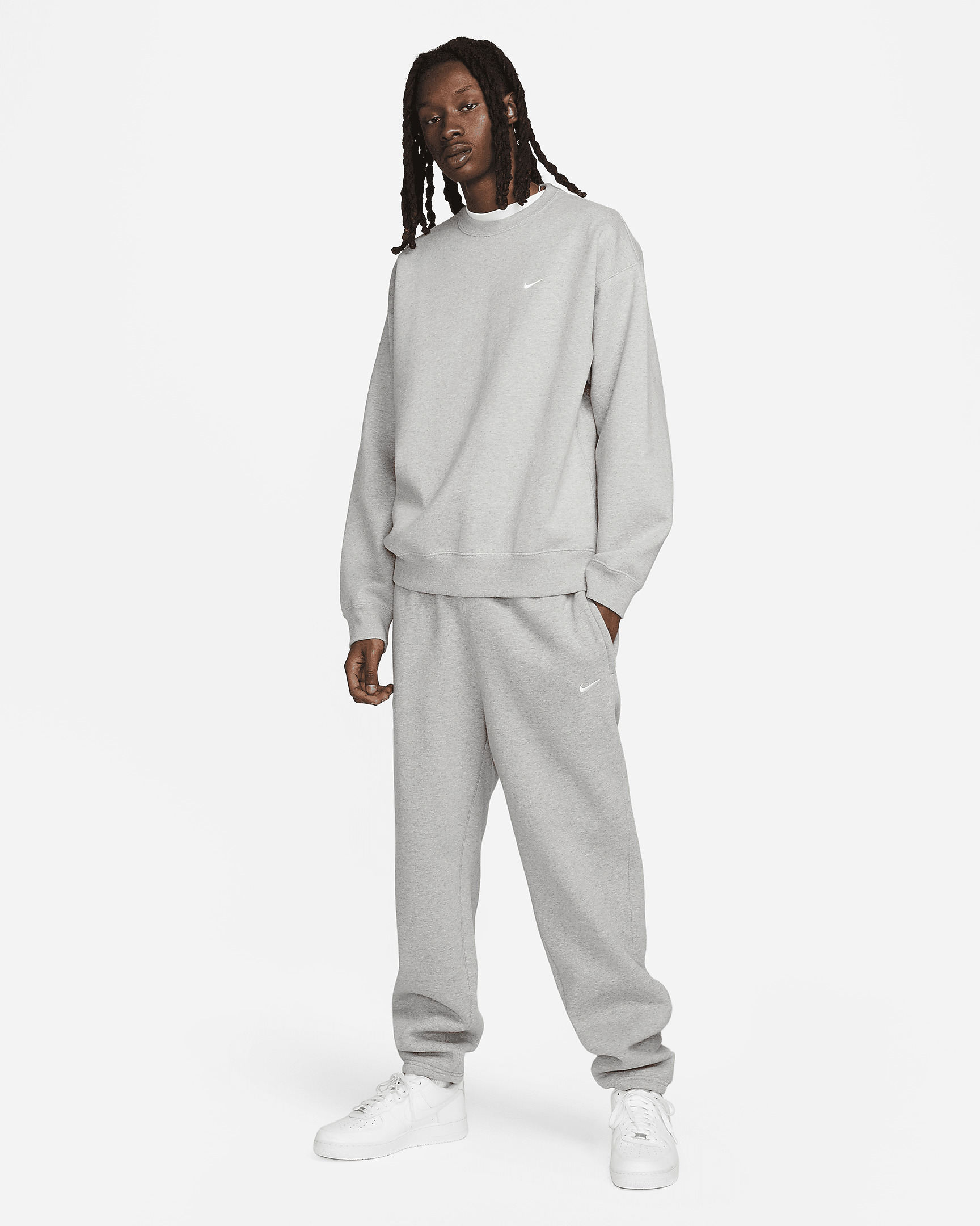 Nike Solo Swoosh Men's Fleece Crew - 4