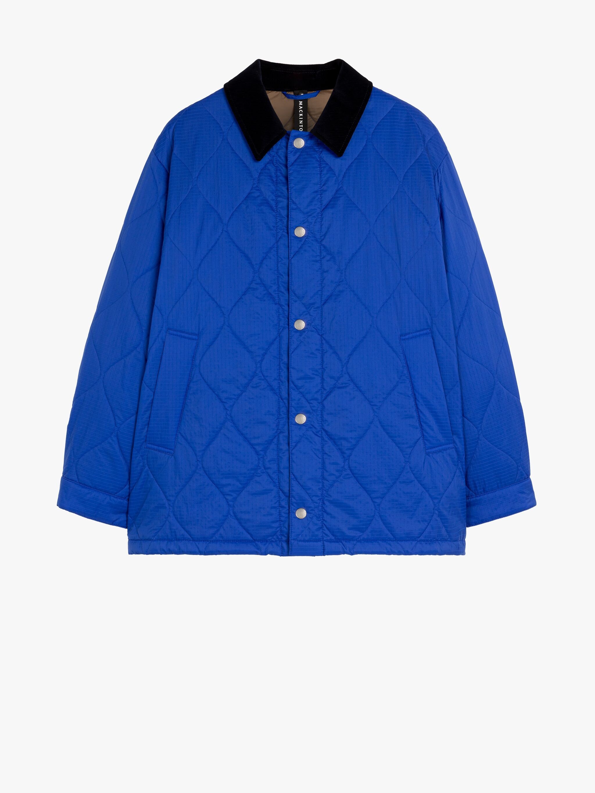 Mackintosh Navy Fleece Popover Jacket - Blue