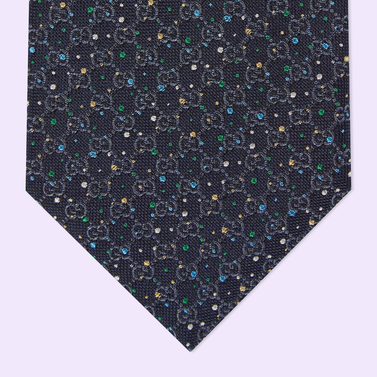 GG dots silk jacquard tie - 4