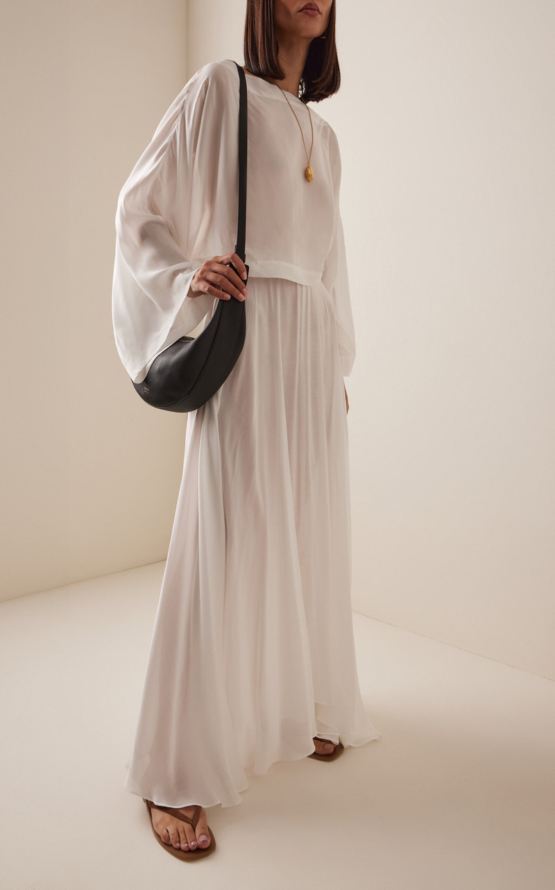 BONDI BORN® Cremona Flared Maxi Skirt white outlook