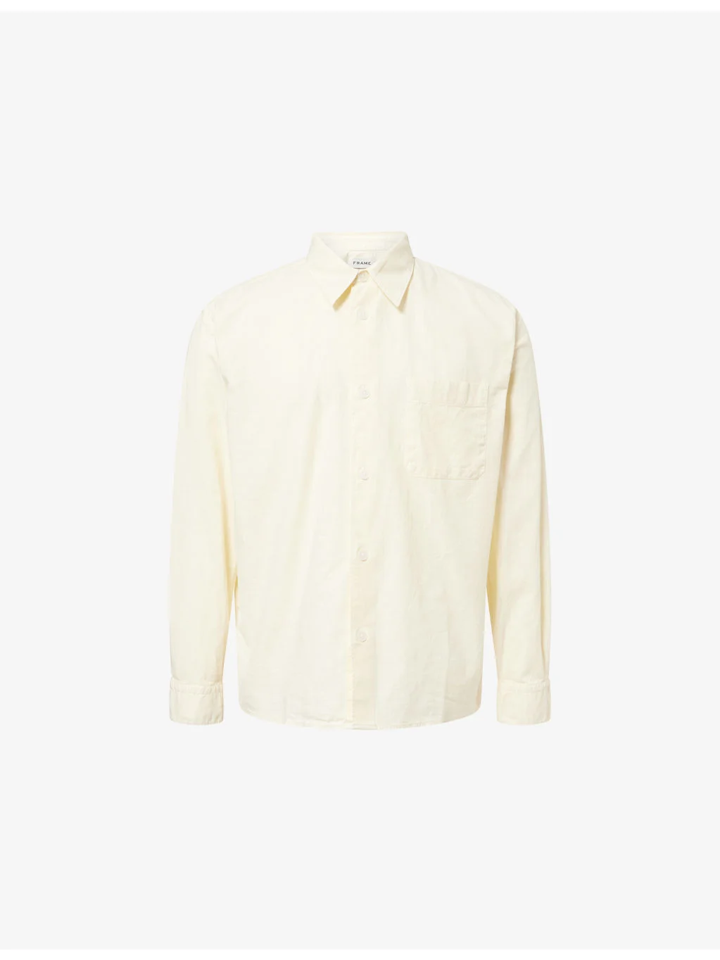 Long-Sleeve Textured Cotton Shirt - 1