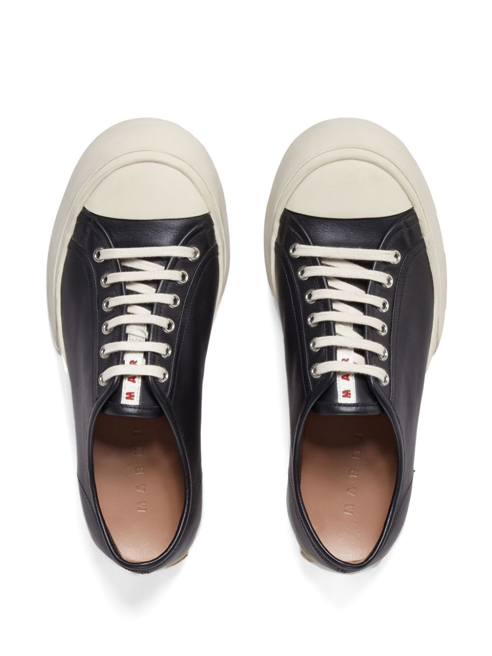 Pablo leather flatform sneakers - 4