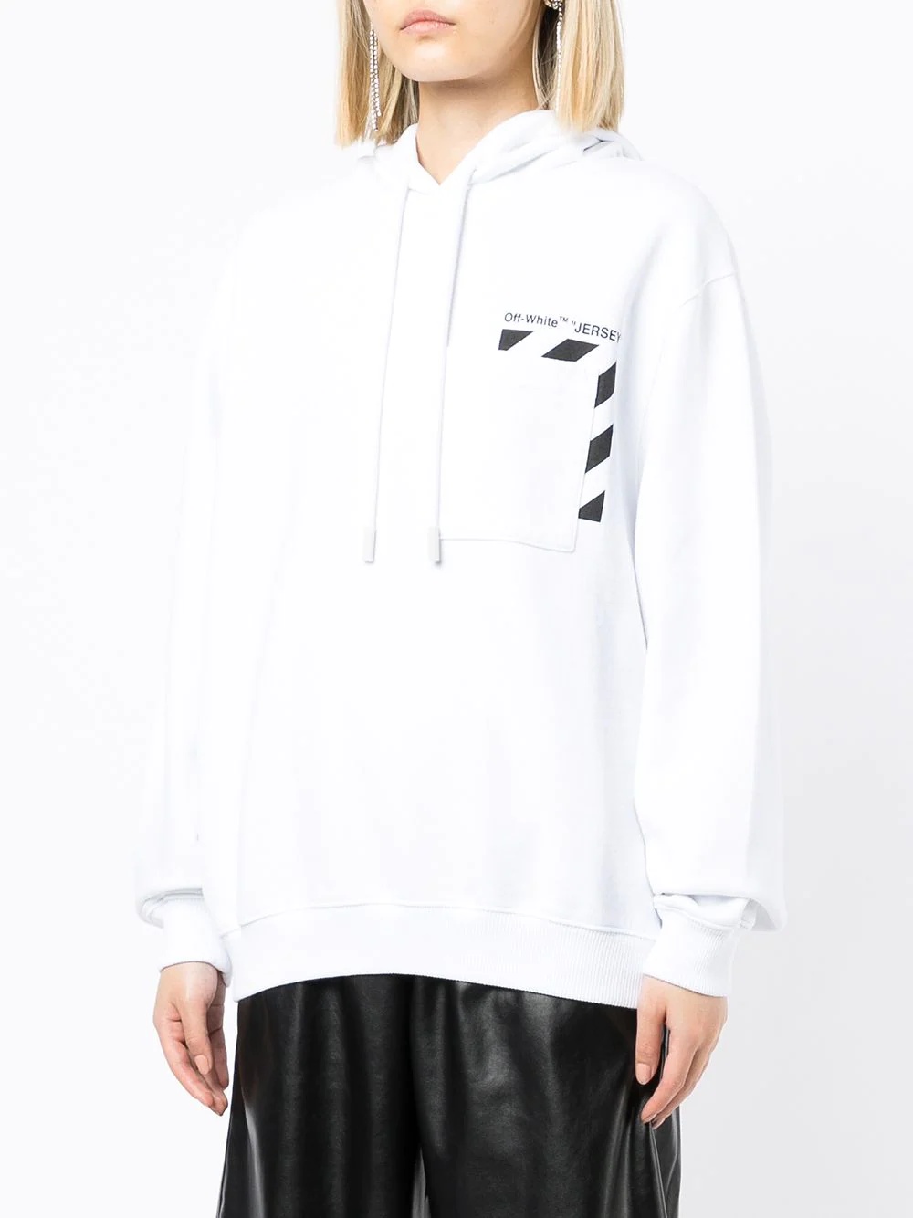 logo print hoodie - 3