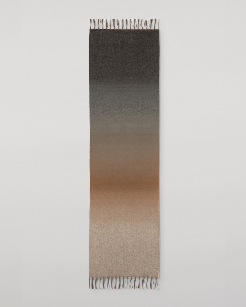 Umbra Ombré Brown Cashmere Stole 3