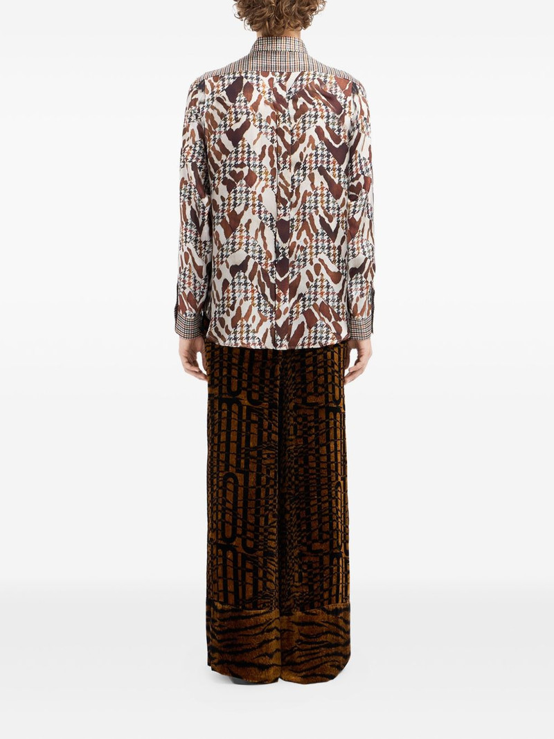 houndstooth-print silk shirt 3