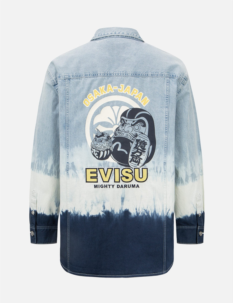 EVISU Tie-dye Denim Shirt Jacket outlook