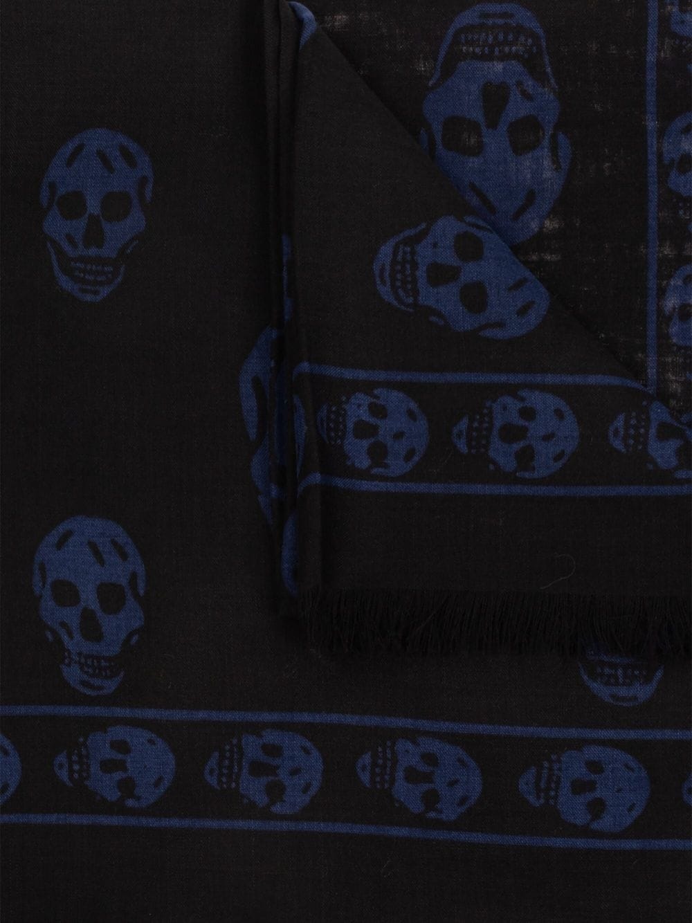 skull-print modal scarf - 3