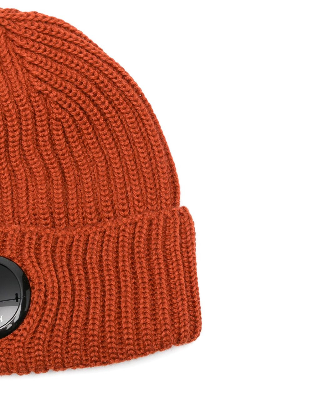 ribbed lens-detail beanie - 3