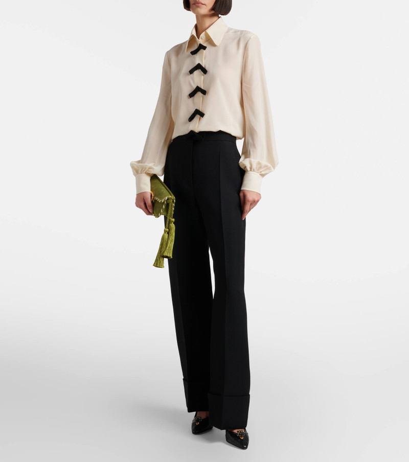 Valentino Crepe Couture wide-leg pants outlook