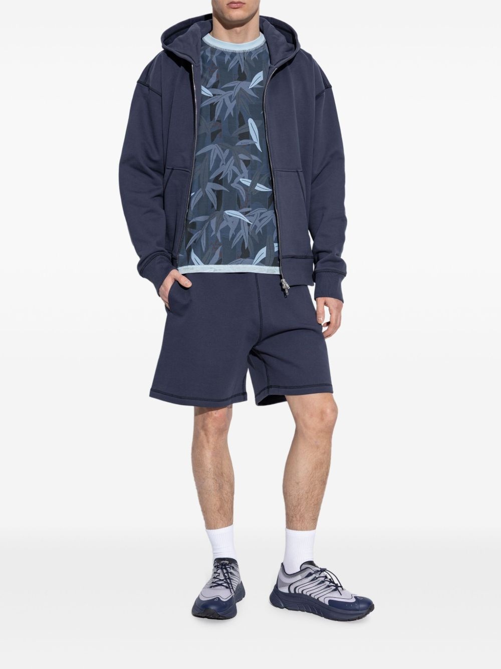 logo-print shorts - 2