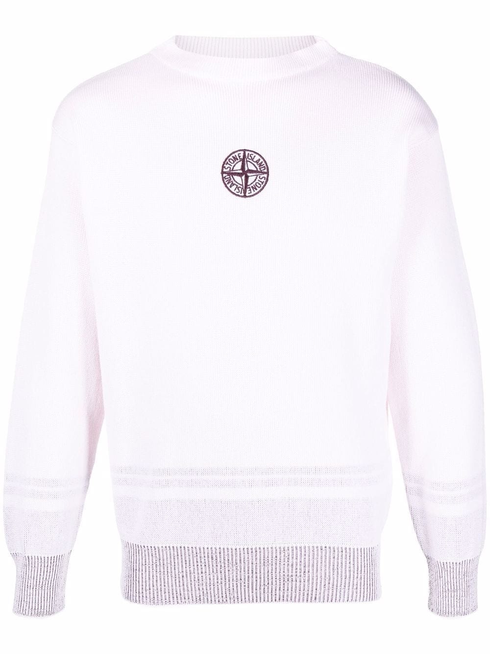 logo-embroidered cotton jumper - 1