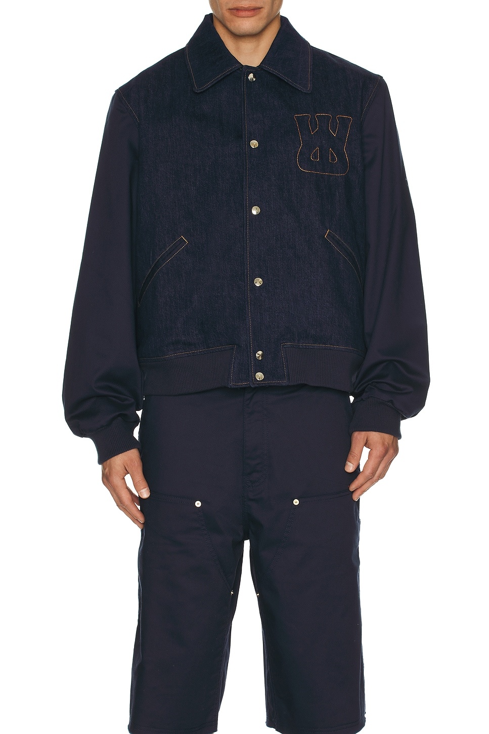 Echo Denim Varsity Jacket - 4