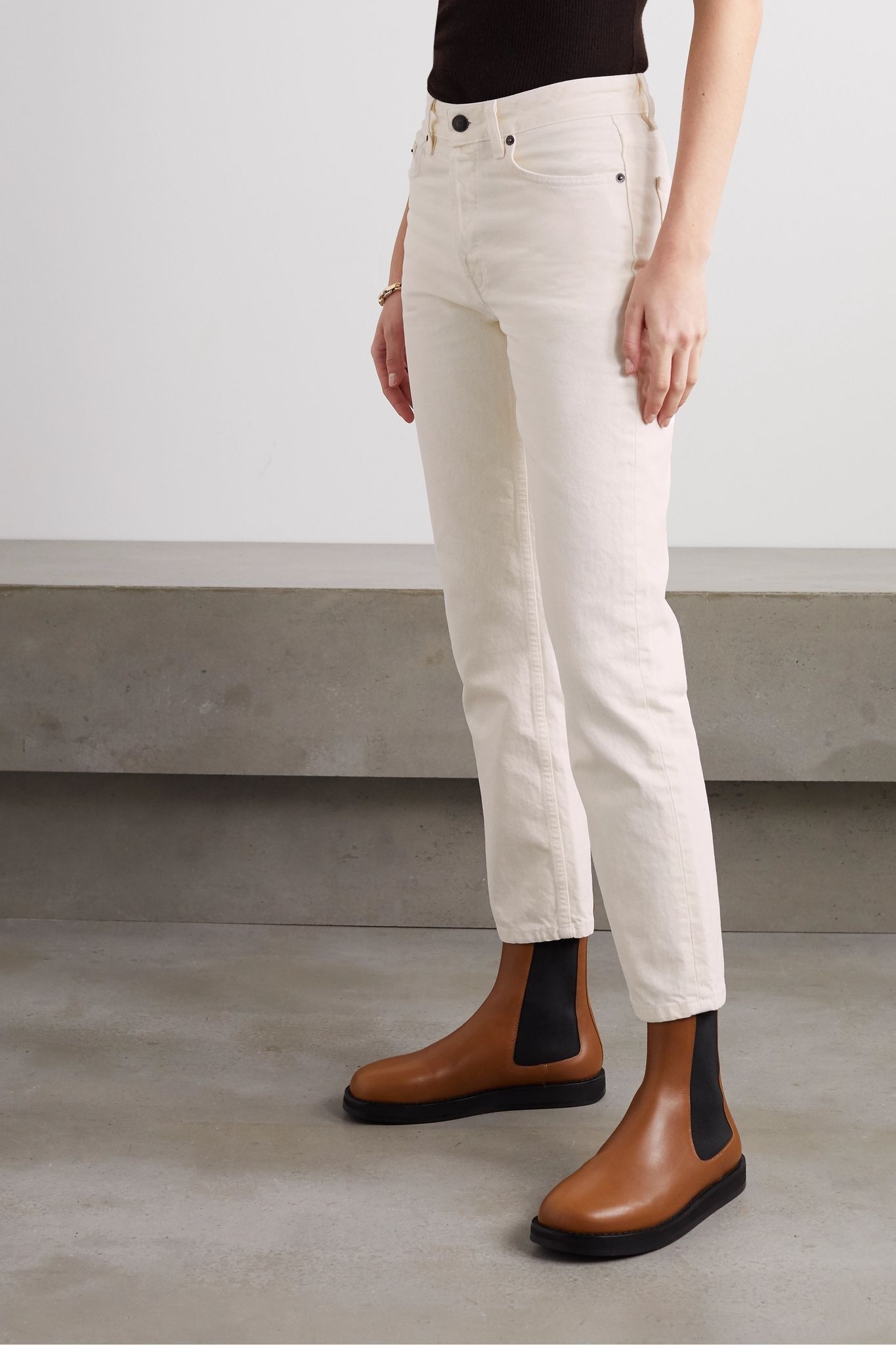 Ash high-rise straight-leg jeans - 3