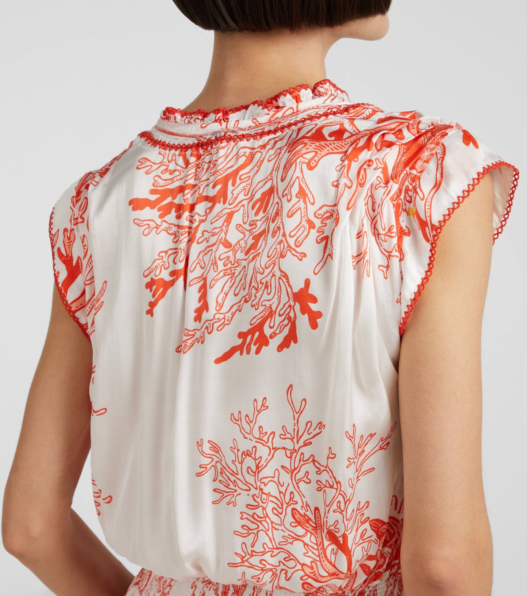Estelle printed satin minidress - 6