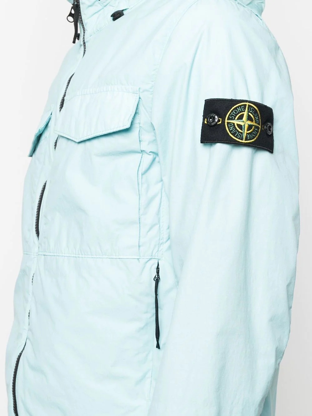 Compass-patch zip-up jacket - 5