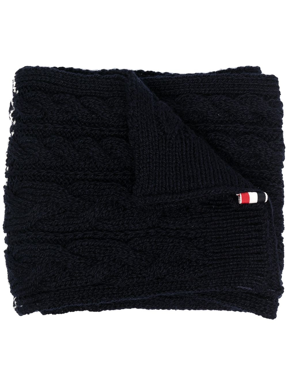 cable-knit scarf - 1