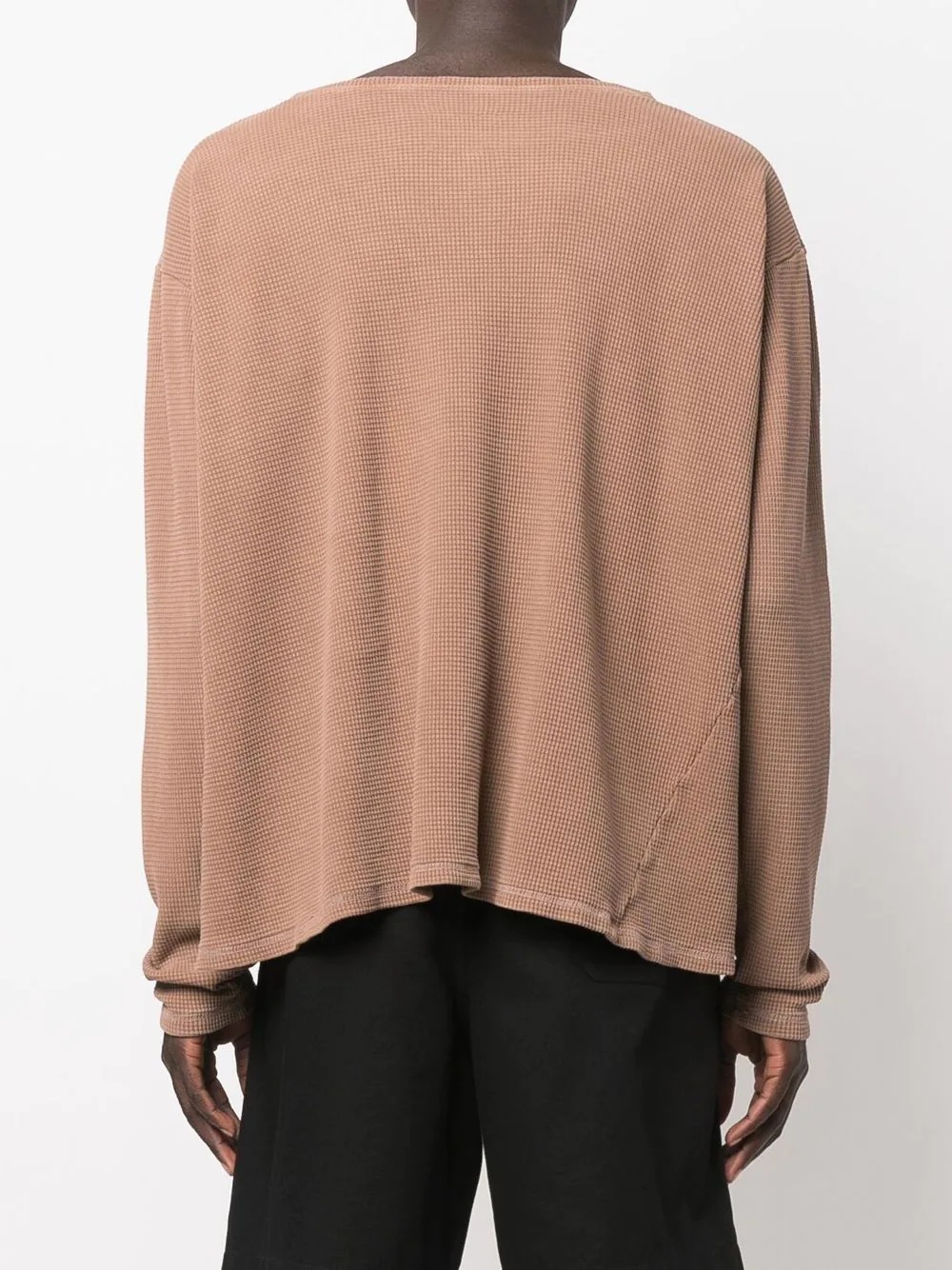 textured round-neck jumper - 4