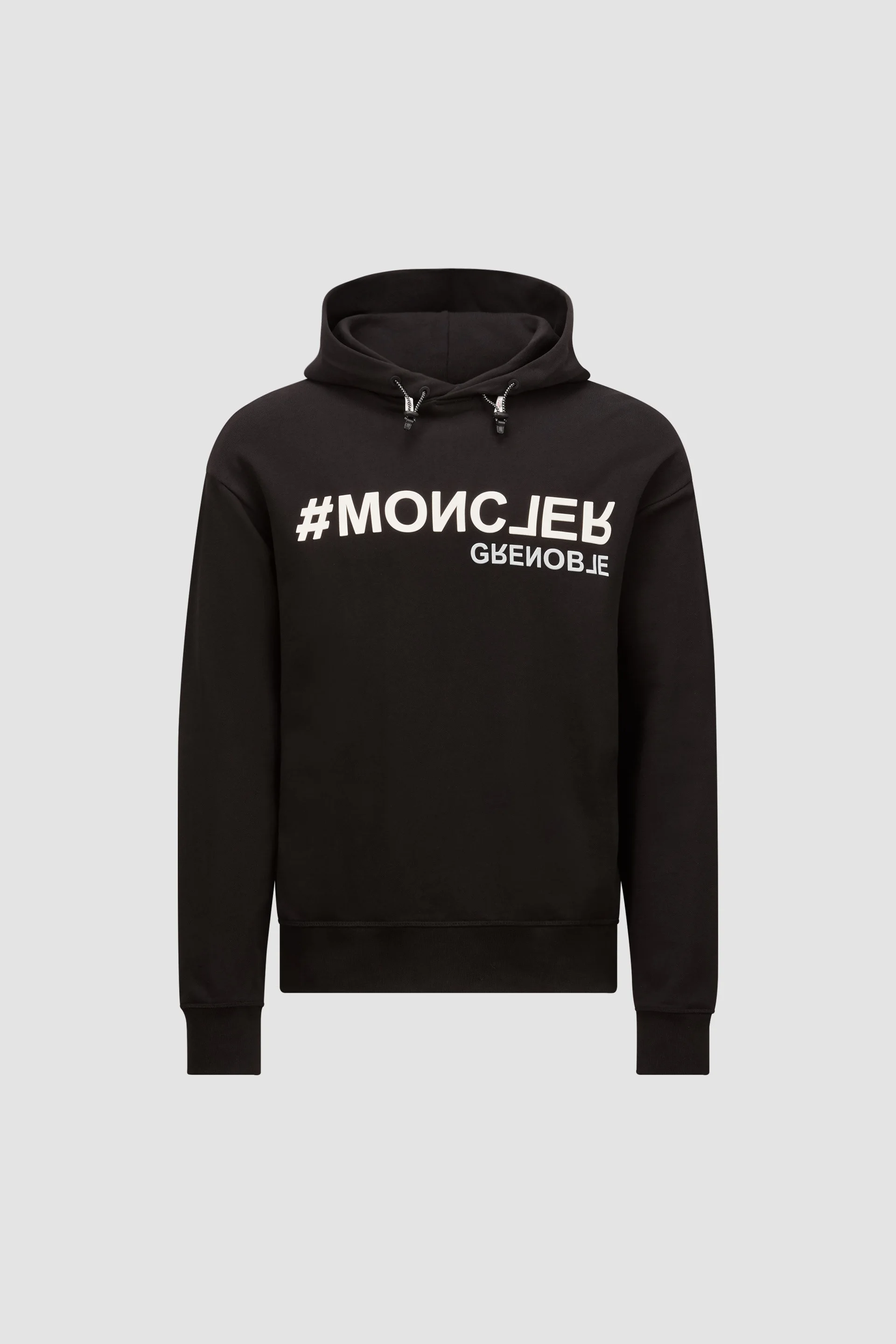 Mirrored Logo Cotton Hoodie - 1