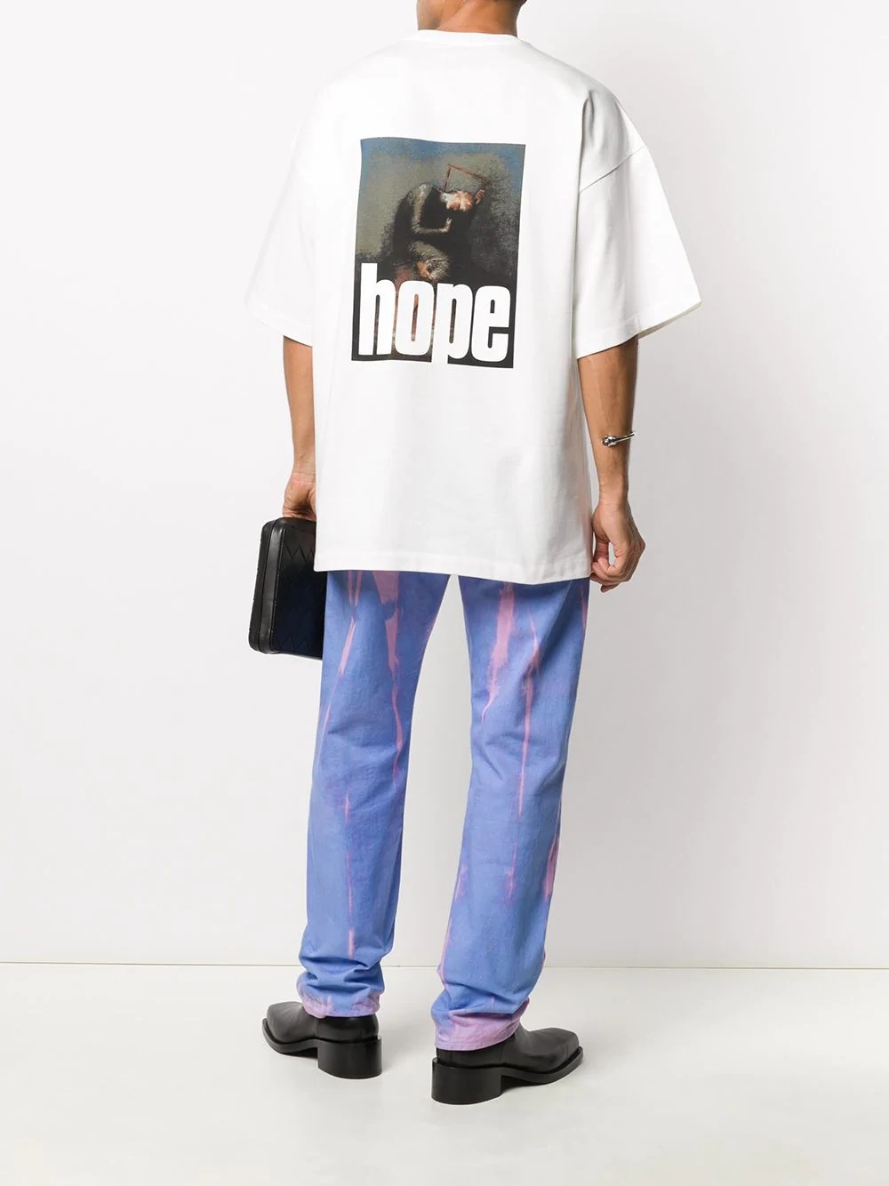 oversize hope print T-shirt - 2