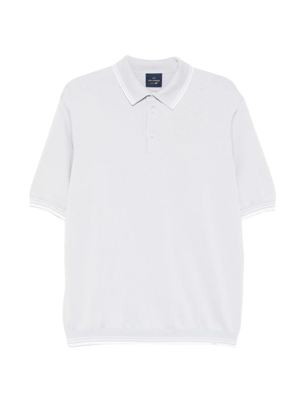 stripe-trim polo shirt - 1