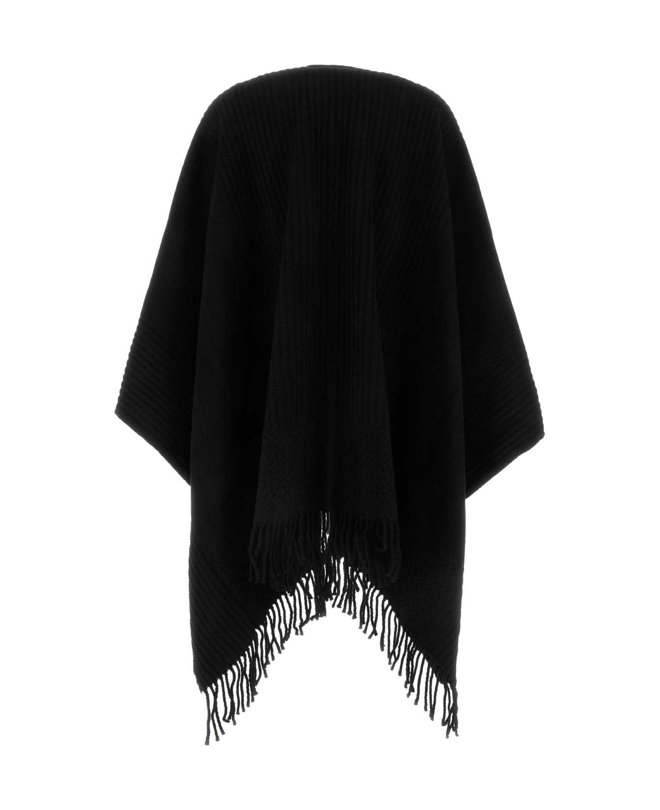 VALENTINO GARAVANI Black カシミア Cape Valentino Garavani Asymmetric Draped Cape | Black | FARFETCH CA