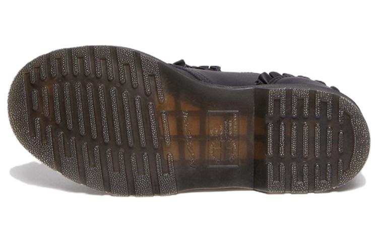 (WMNS) Dr. Martens 1461 Frill Nappa Leather Oxford Shoes 'Black' 30696001 - 6