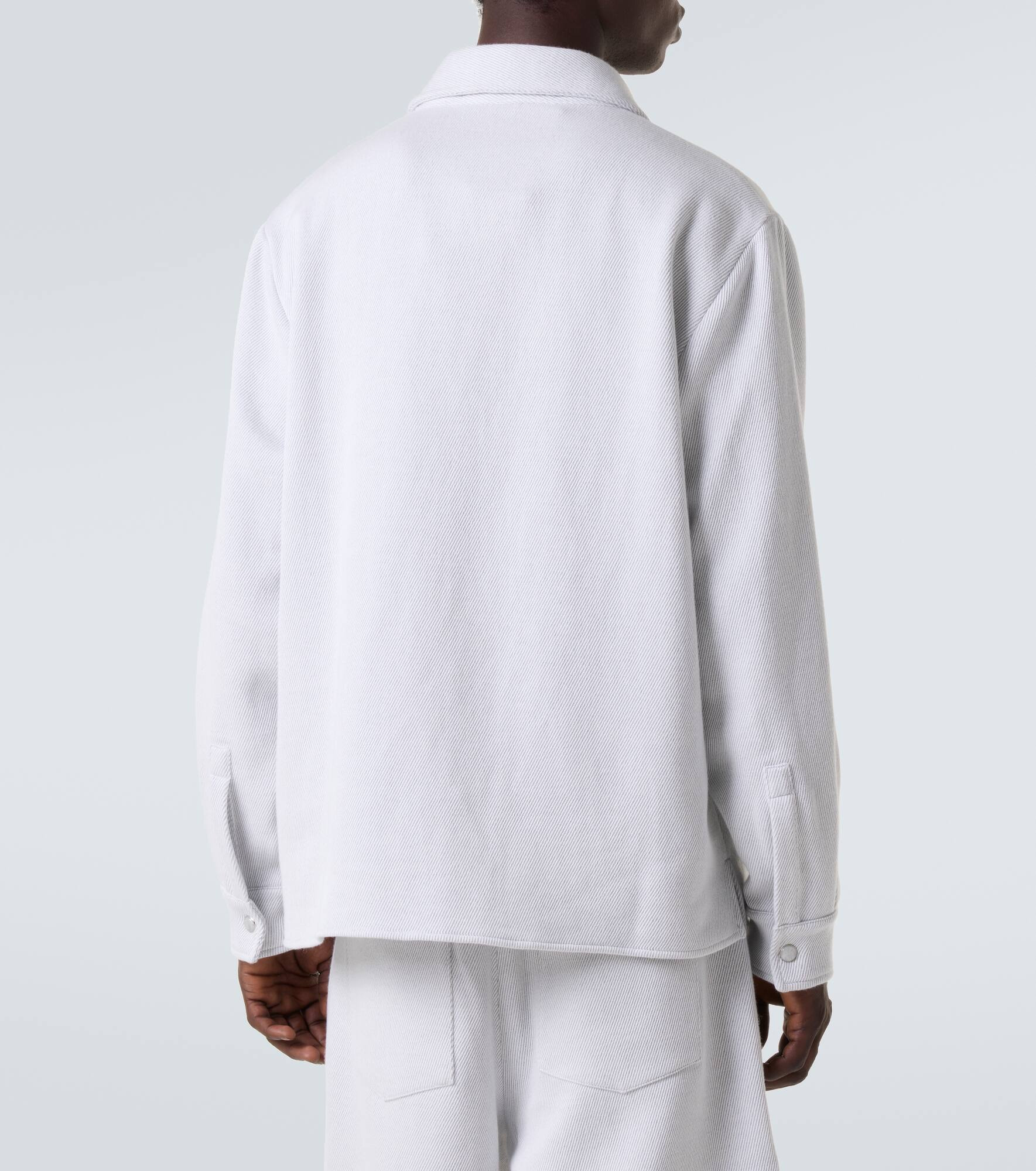 Explorer cashmere and cotton denim jacket - 4