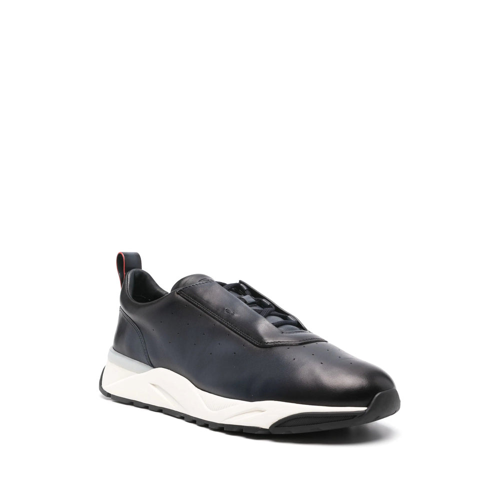 Santoni Blue Trainers - Low-Tops Men - 2