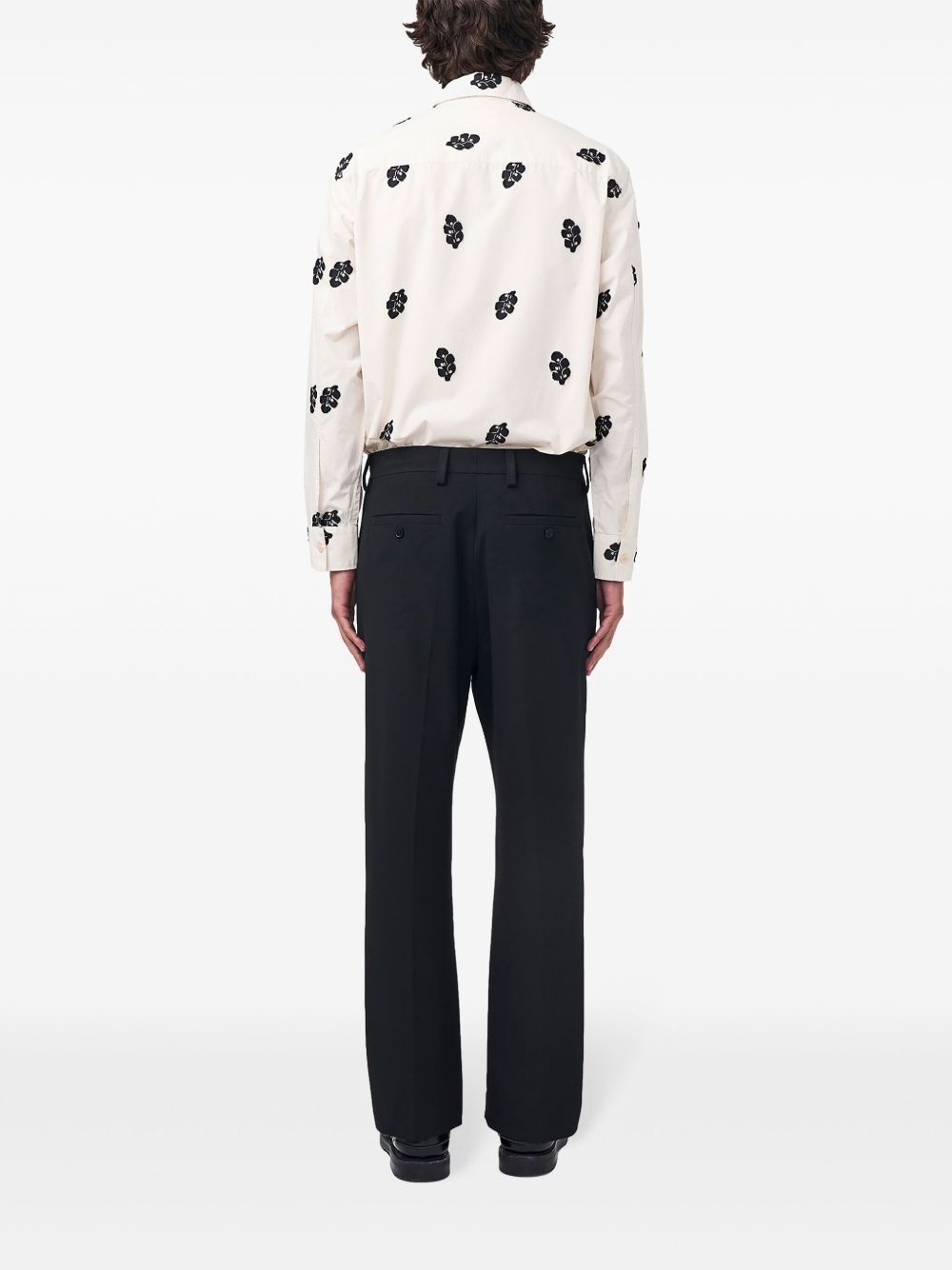 mid-rise tailored trousers - 4