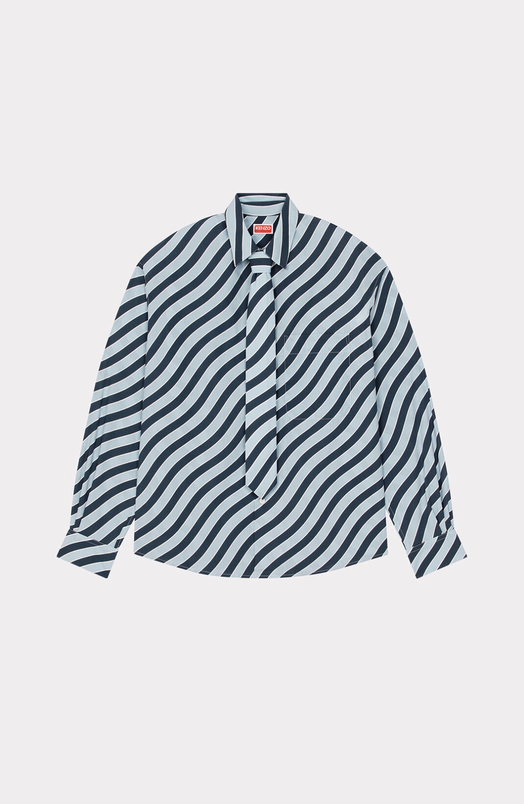 'Wavy Stripe' casual shirt - 1