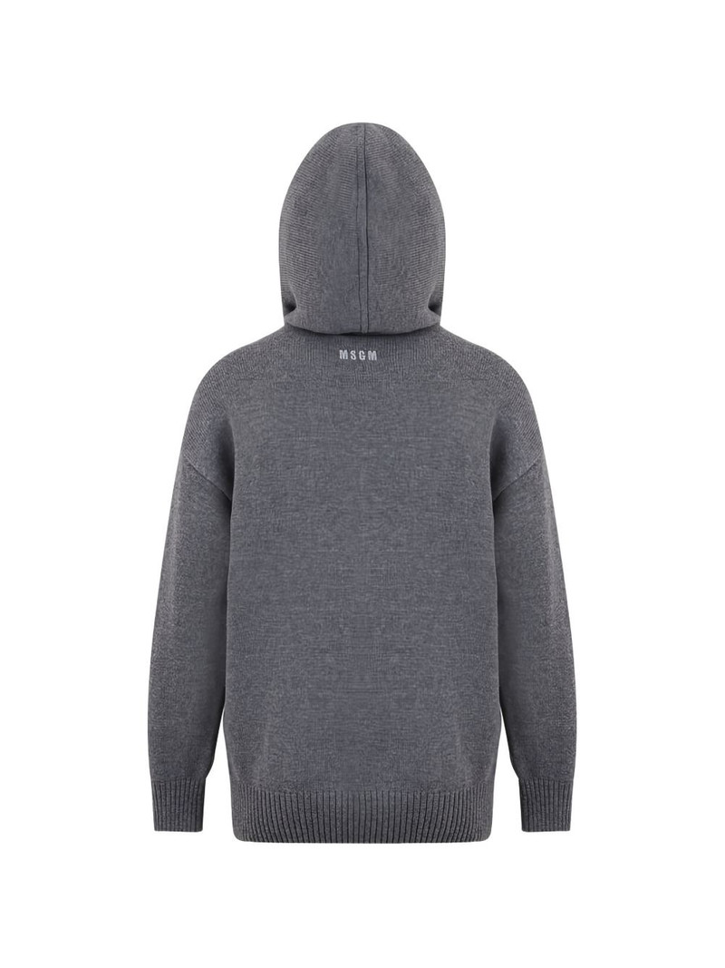 MSGM embroidered-detail hoodie outlook