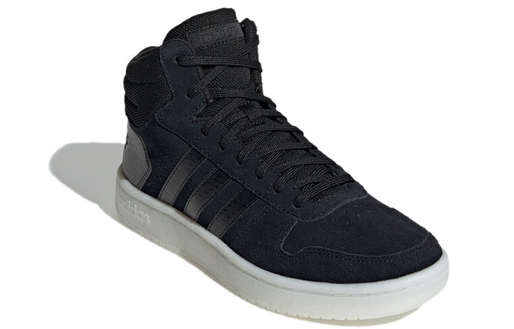 (WMNS) adidas neo Hoops 2.0 Mid 'Black White' EE7893 - 3