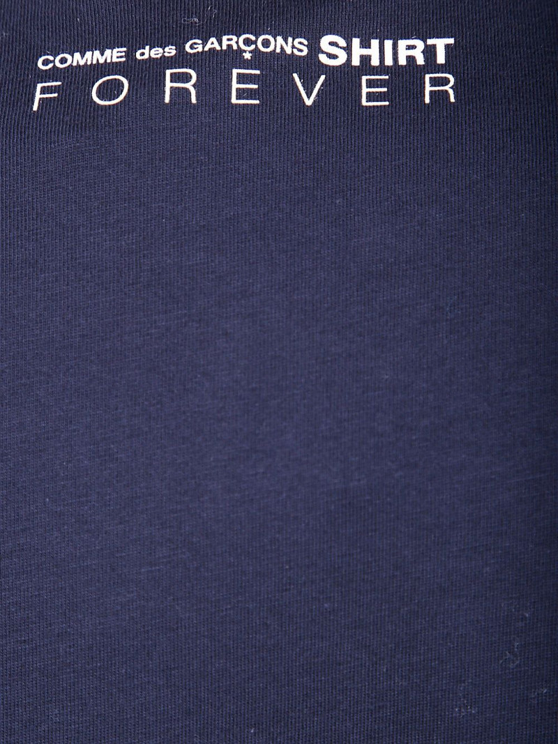 back-logo cotton T-shirt 3