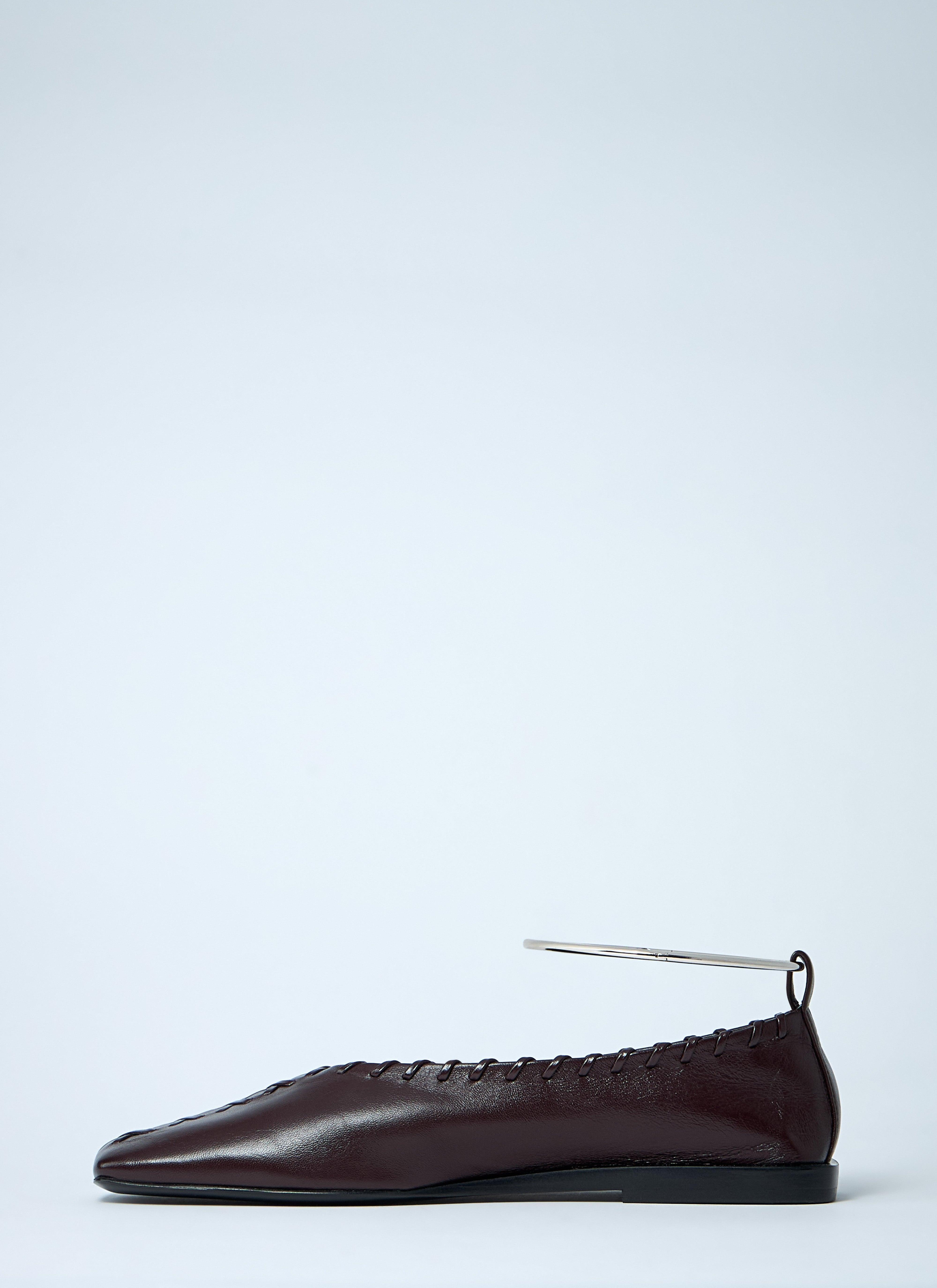 Jil Sander Women Leather Ballerina Flats - 4