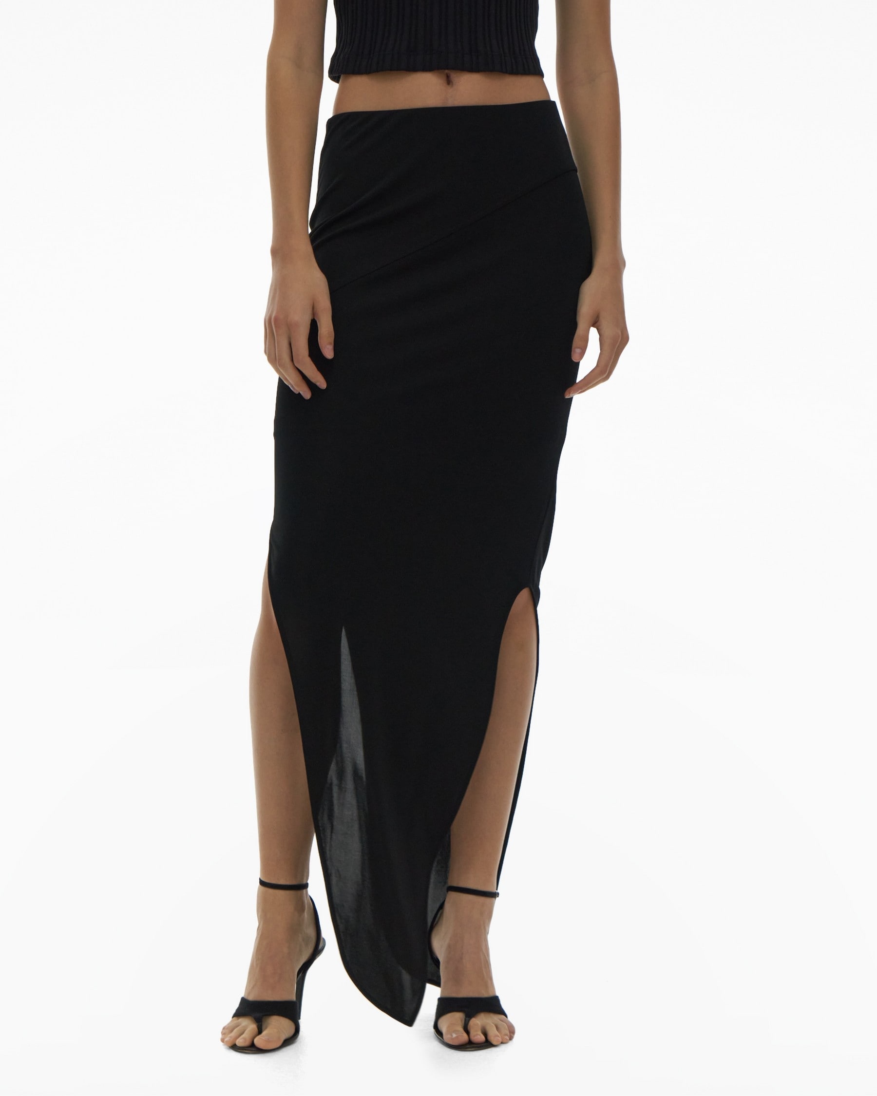 TWISTED ASYMMETRIC SKIRT - 3